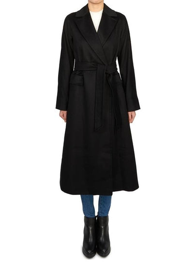 Brado Virgin Wool Single Coat Black - MAX MARA - BALAAN 2