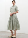 Tiered Shirring Dress_Mint - MITTE - 2