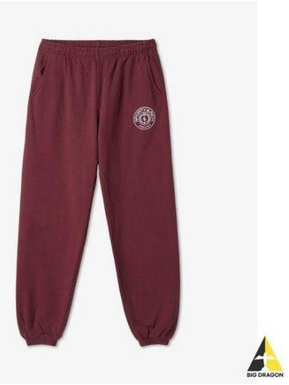 Connecticut Crest Logo Print Track Pants Red - SPORTY & RICH - BALAAN 2