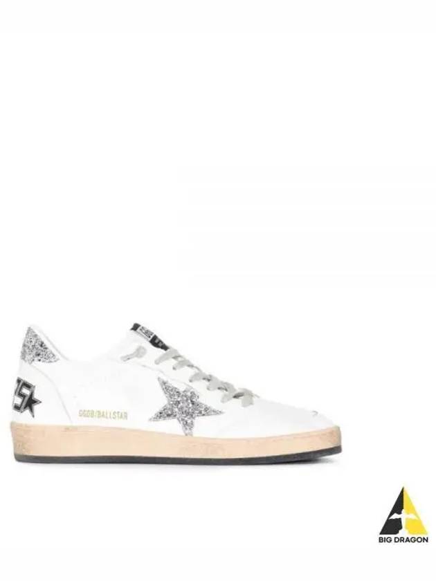 Ball Star Heel Tab Low Sneakers White Silver - GOLDEN GOOSE - BALAAN 2