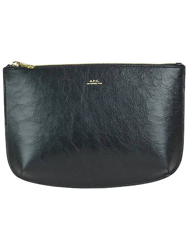 Sara Zipper Pouch Bag Black - A.P.C. - BALAAN 3