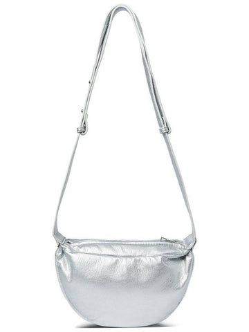 Eco Leather Mini Cross Bag Silver - THE GREEN LAB - BALAAN 1