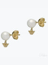 Women's Pearl Stud Earrings Gold - EMPORIO ARMANI - BALAAN 2