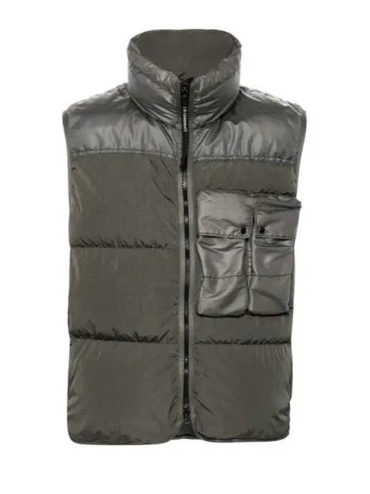 Eco Chrome-R Mixed Down Vest Green - CP COMPANY - BALAAN 2