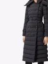 Women's Detachable Belted Long Padding Black - BURBERRY - BALAAN 5