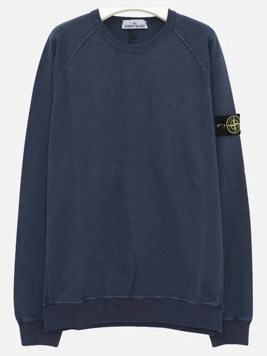 Wappen Patch Round Sweatshirt Blue Navy - STONE ISLAND - BALAAN 2