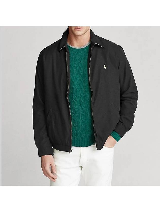 Harrington Windbreaker Black - POLO RALPH LAUREN - BALAAN 3