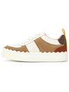 Lauren Leather Sneakers Brown White - CHLOE - BALAAN 5