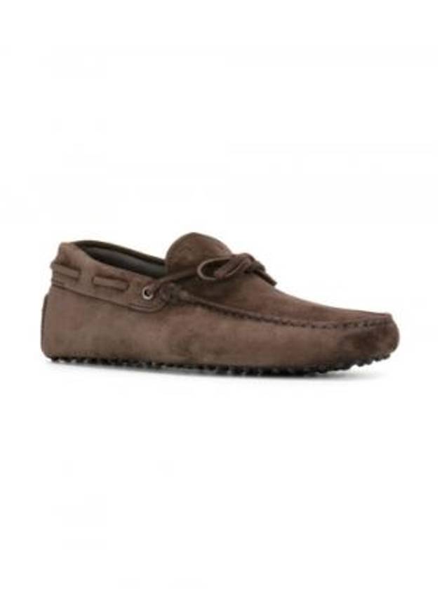 Men's Gommino Suede Driving Shoes Brown - TOD'S - BALAAN 3