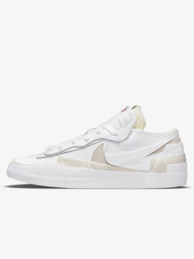 X Nike Blazer Low White Patent Leather DM6443100 - SACAI - BALAAN 1