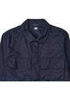 Metropolis Gabardine Zipper Long Sleeve Shirt Total Eclipse - CP COMPANY - BALAAN 4