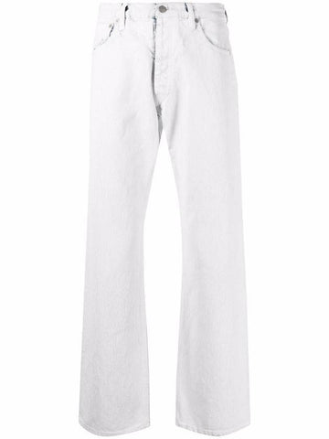 Men's Boyfriend Jeans White - MAISON MARGIELA - BALAAN 1