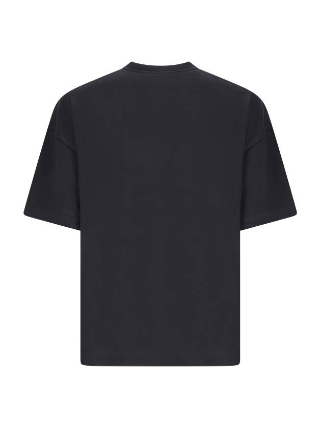 Logo Print Short Sleeve T-Shirt Black - JIL SANDER - BALAAN 3