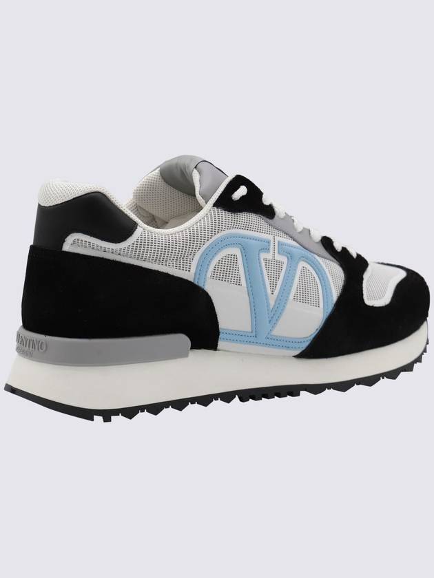 V Logo Face Low Top Sneakers - VALENTINO - BALAAN 3