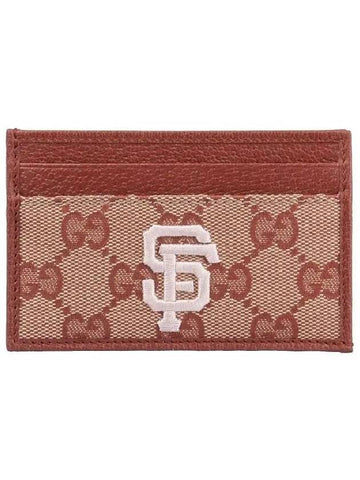 SF Fabric Card Wallet Red - GUCCI - BALAAN 1
