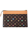 Pochette Voyage Souple Monogram Order Canvas Pouch Bag Chocolate - LOUIS VUITTON - BALAAN 5