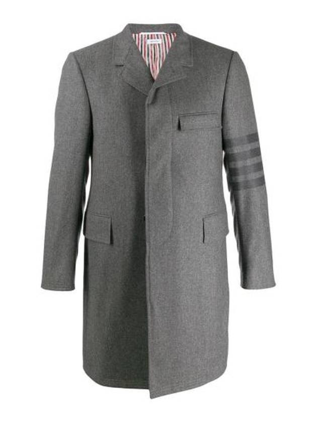 Coat MOC005A 06393 035 Med Gray - THOM BROWNE - BALAAN 1