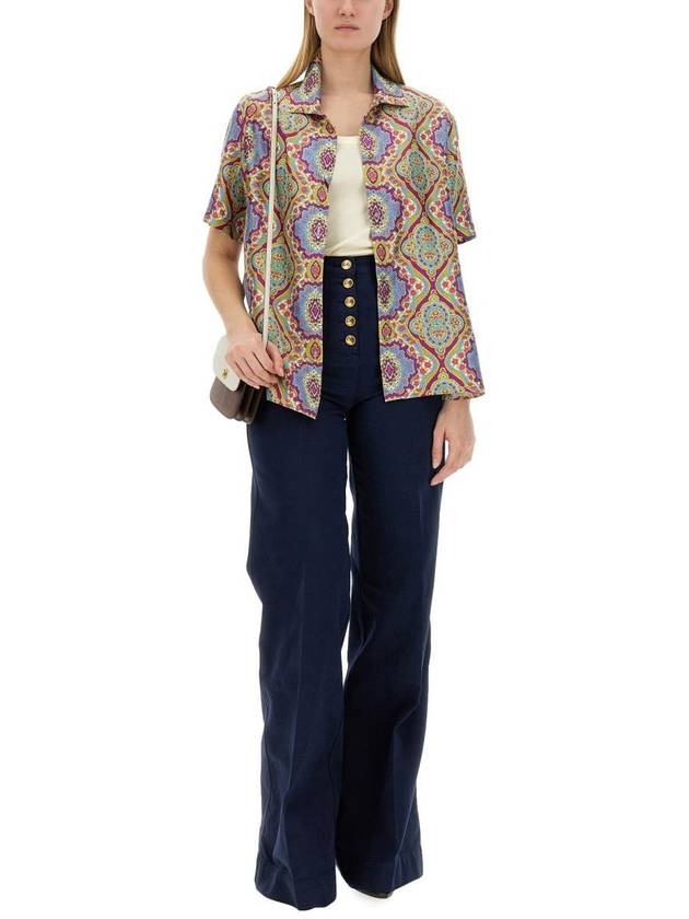 Etro Printed Silk Shirt - ETRO - BALAAN 2