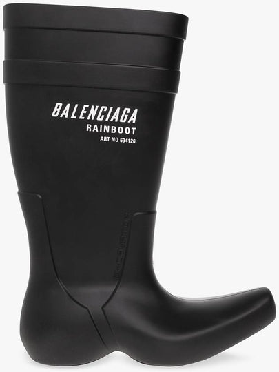 Explorator Logo Rain Boots Black - BALENCIAGA - BALAAN 2