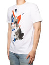 Storm Face Bolt Printing Short Sleeve TShirt White - NEIL BARRETT - BALAAN 3