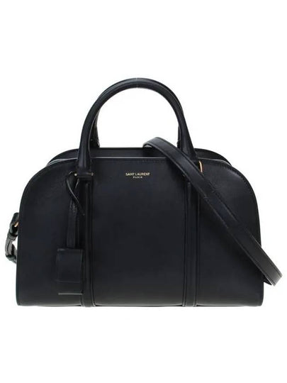 Rock Baby Leather Duffel Bag Black - SAINT LAURENT - BALAAN 2