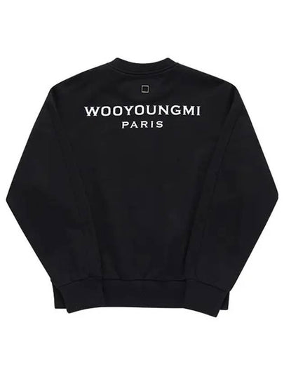 Women's Back Logo Sweatshirt Black - WOOYOUNGMI - BALAAN 2