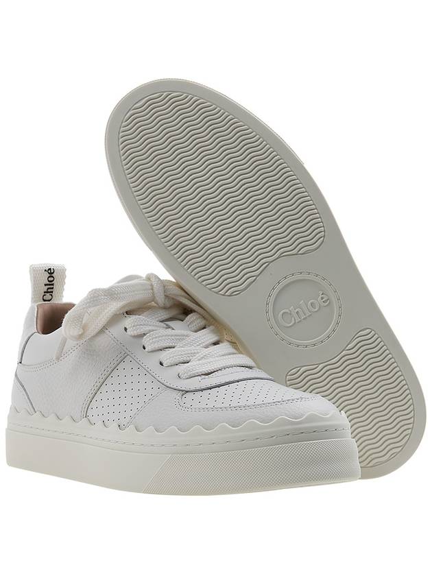 Lauren Lace Up Low Top Sneakers White - CHLOE - BALAAN 6