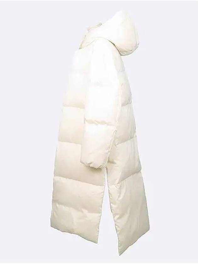 Ivory color goose down women s hooded long padded jumper - LANVIN - BALAAN 2