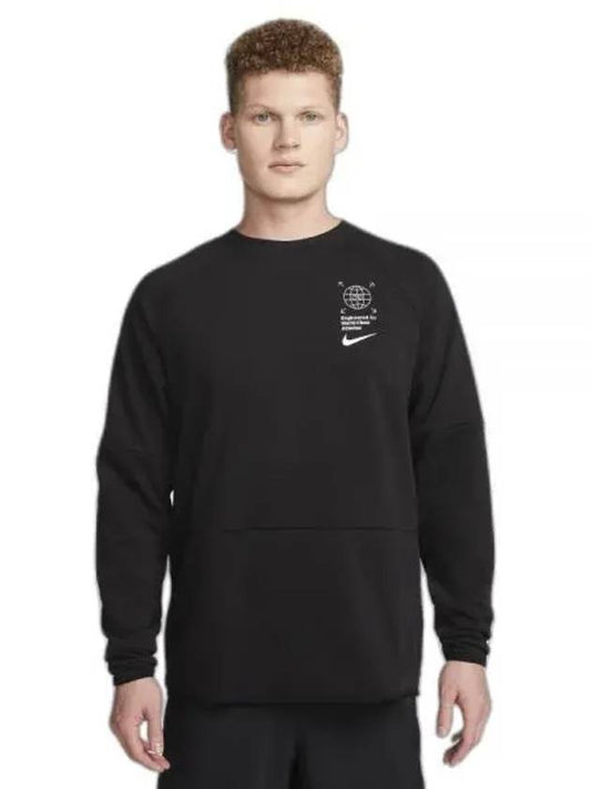 Dri-Fit Graphic Crew Long Sleeve T-Shirt Black - NIKE - BALAAN 2