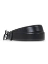 GG Marmont Wide Leather Belt Black - GUCCI - BALAAN 4