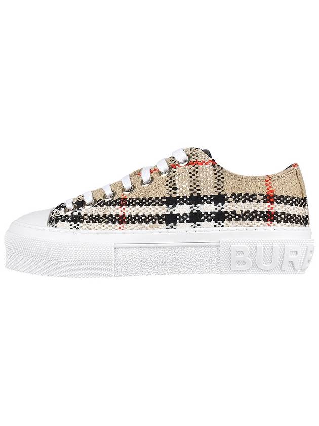 Vintage Check Boucle Low Top Sneakers Beige - BURBERRY - 4