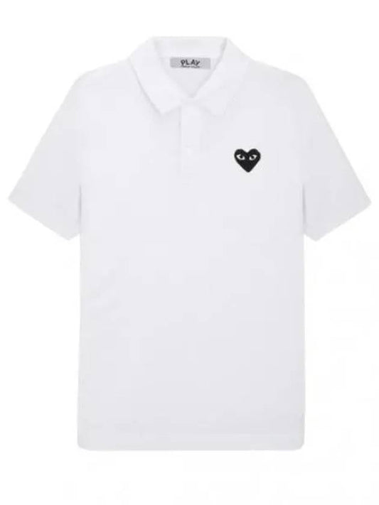 Black Heart Waffen Short Sleeve Collar T shirt Men - COMME DES GARCONS - BALAAN 1