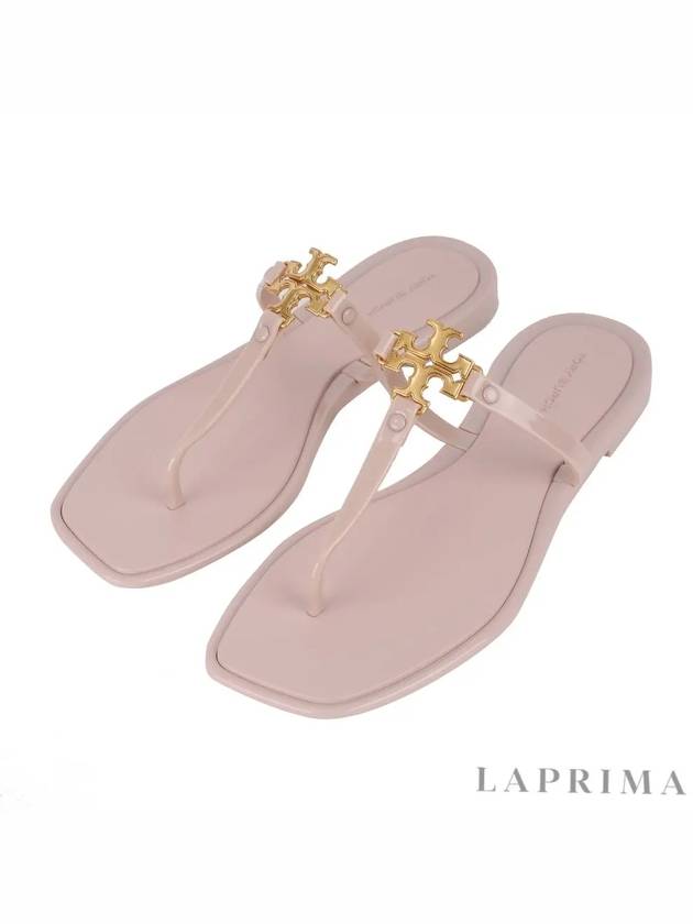 Roxanne Jelly Logo Flip Flops Meadowsweet - TORY BURCH - BALAAN 9