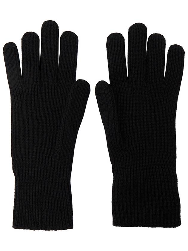 logo patch knit gloves - MONCLER - BALAAN 3