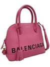 Women s 518873 Pink Leather Bill Top Tote Bag Strap - BALENCIAGA - BALAAN 2