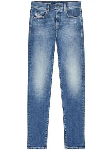 Men's Dstrukt Slim Jeans Medium Blue - DIESEL - BALAAN 1