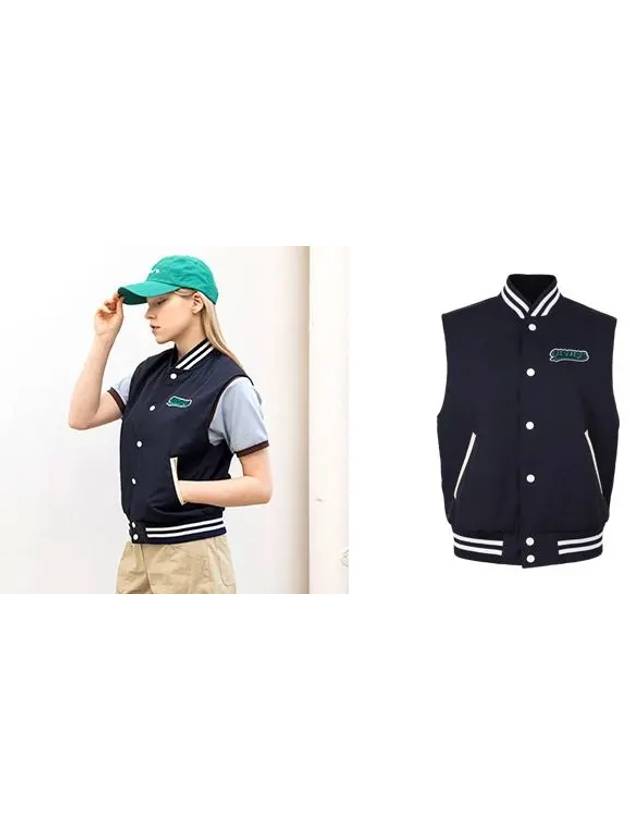 Golf Tennis Female Character Woven Vest Vest Navy - AVAVE - BALAAN 3