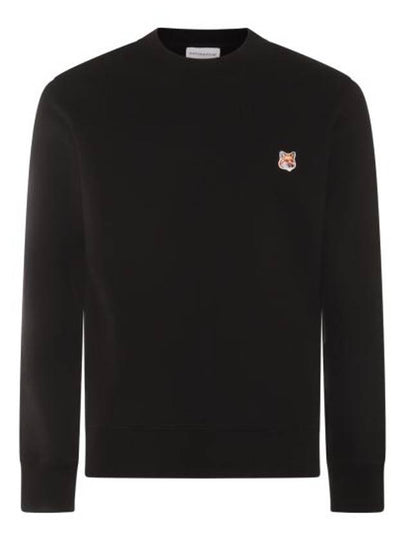 Fox Head Patch Regular Sweatshirt Black - MAISON KITSUNE - BALAAN 2