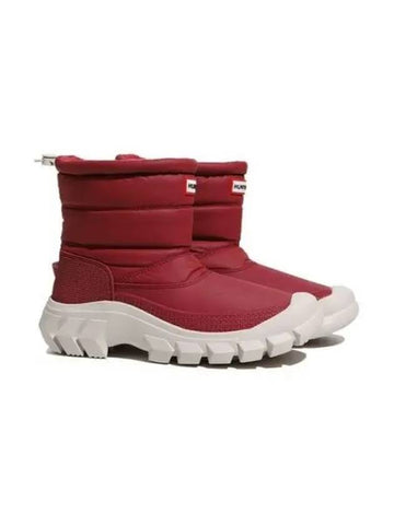 Original Intrepid Short Snow Boots Vital Burgundy WFS2108WWUVBS - HUNTER - BALAAN 1