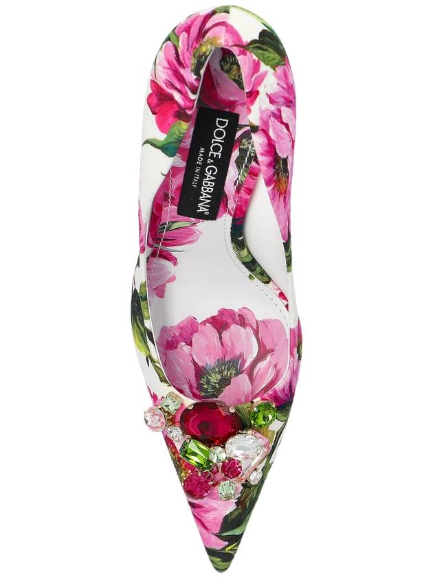 Dolce & Gabbana Floral Motif Heels, Women's, Multicolour - DOLCE&GABBANA - BALAAN 6