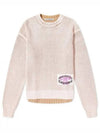 Smashing Bow Logo Label Knit Top Pink - ACNE STUDIOS - BALAAN 2