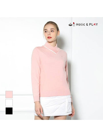 Women s free motion deformed half neck windproof sweater HD4WSW002 - HOLIC&PLAY - BALAAN 1