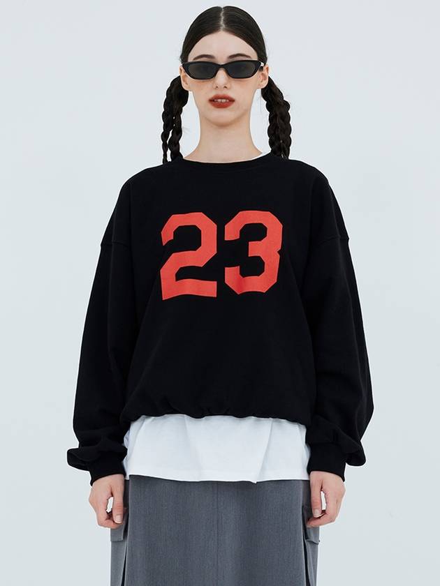 23 Print Sweatshirt Black - KOOKEESEE - BALAAN 2