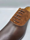 Men s Double G Lace Up Suede Leather Derby Cocoa Brown - GUCCI - BALAAN 9