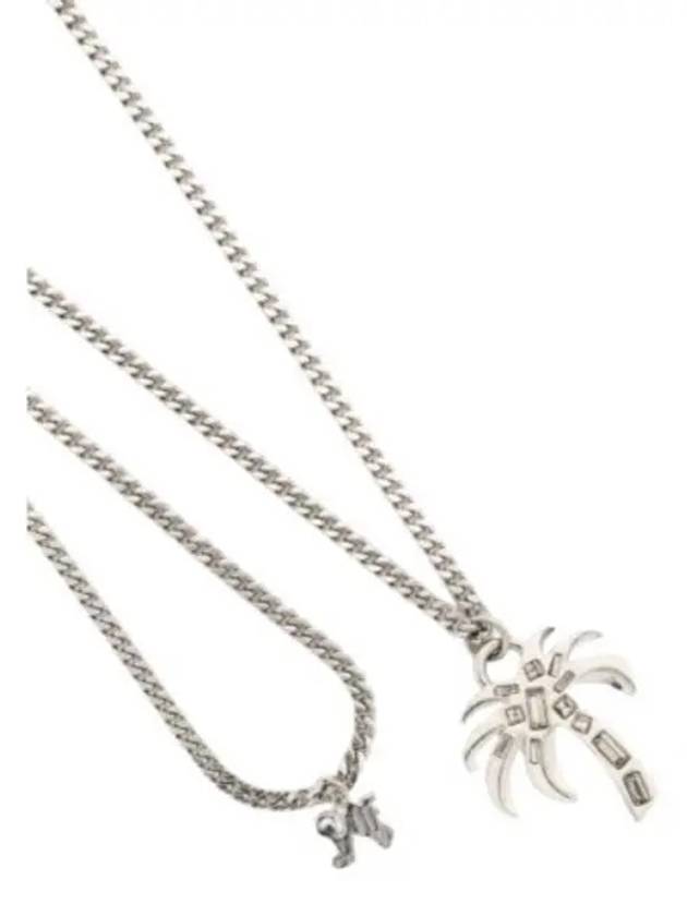 Palm Strass Necklace Silver - PALM ANGELS - BALAAN 2