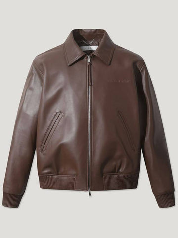 BRICK PREMIUM LEATHER BOMBER JACKET - IRO - BALAAN 1