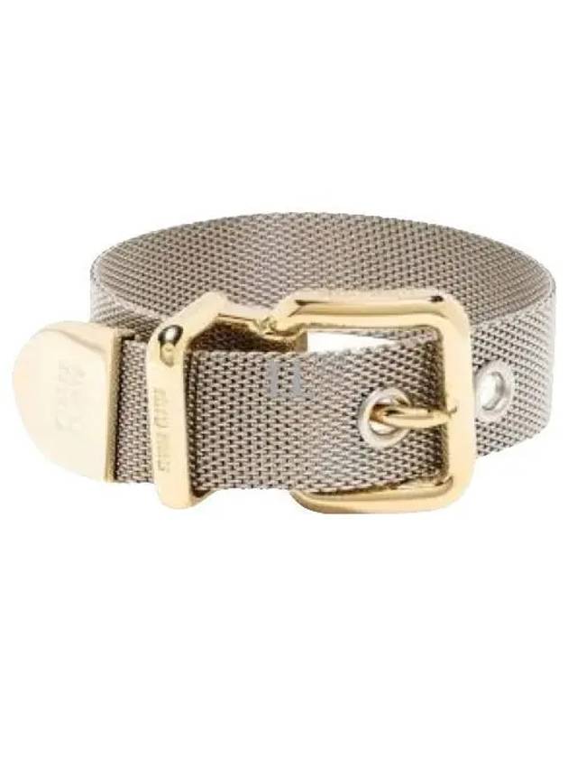 Buckle Metal Bracelet Gold - MIU MIU - BALAAN 2