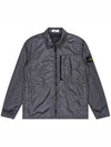 Garment Dyed Crinkle Reps Recycled Nylon Jacket Khaki Grey - STONE ISLAND - BALAAN 2