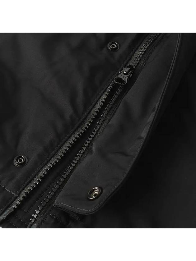 Techno Fabric Hooded Jacket Black - STONE ISLAND - BALAAN 7