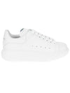 Oversized Leather Low Top Sneakers White - ALEXANDER MCQUEEN - BALAAN 3